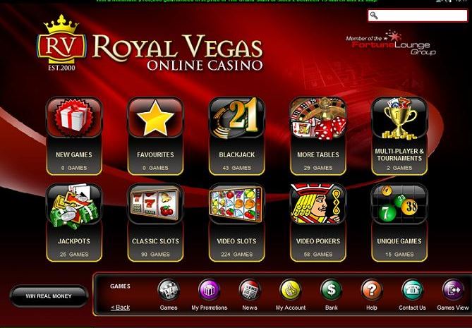 Das Royal Vegas Casino testen