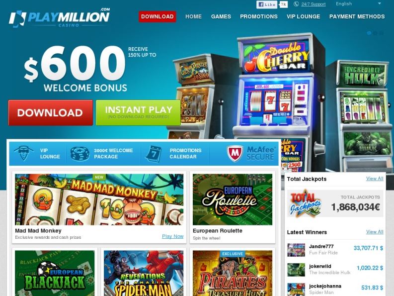 Das Playmillion Casino testen